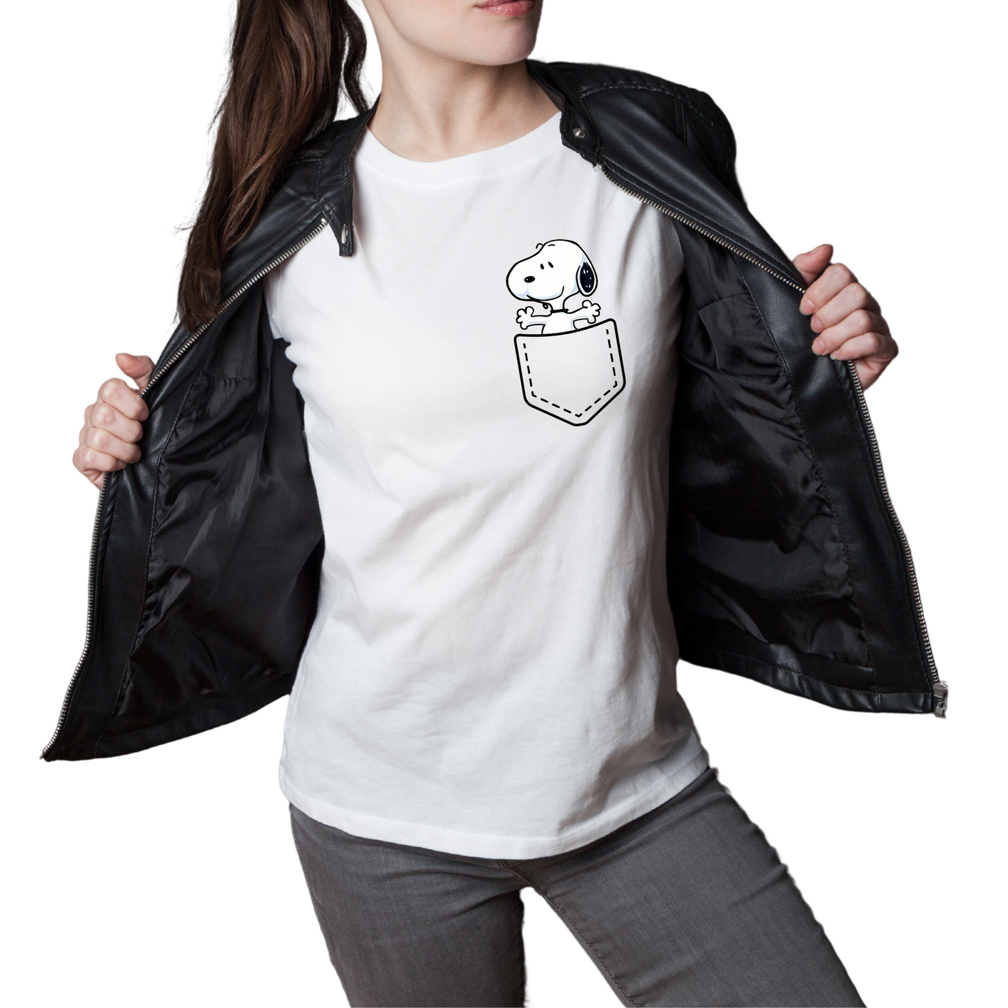 Polo de mujer - Snoopy en Bolsillo